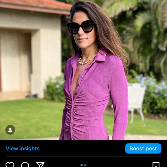 Purple with Jean Andy dress long sleeve - Picture 8 of 13